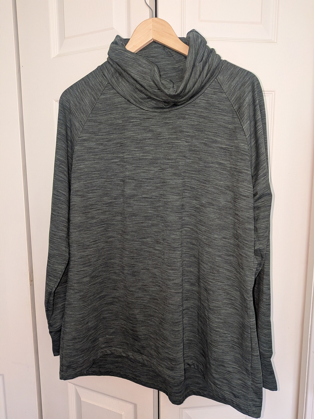 Cozy Women's Dark Green Cowl Neck Sweater